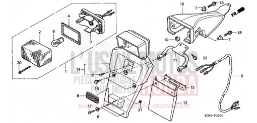 FEU ARRIERE XLR125RW de 1998